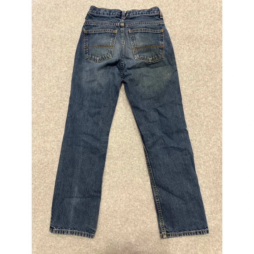 Arizona Jeans Co Boys 12 Slim Original Straight Leg Blue Denim Pants Medium Wash